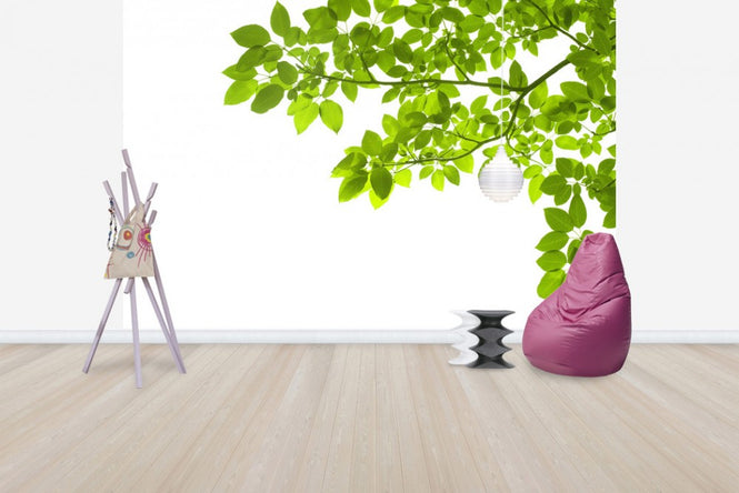 PHOTOWALL / Green Leaves Corner (e40695)