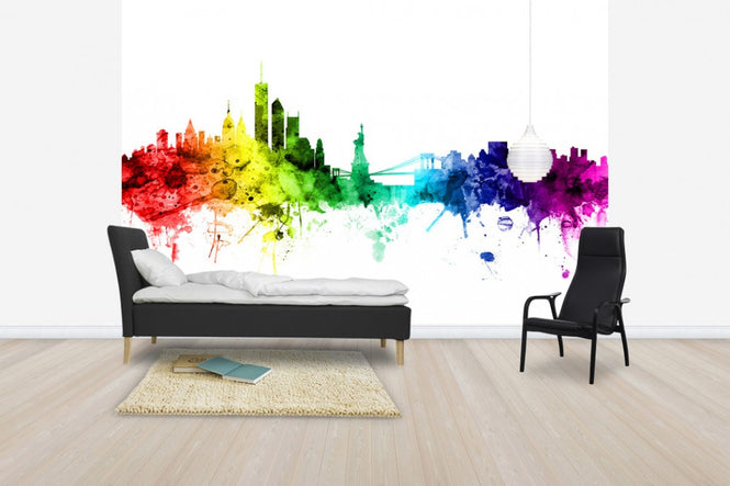 PHOTOWALL / New York Skyline Rainbow (e30506)