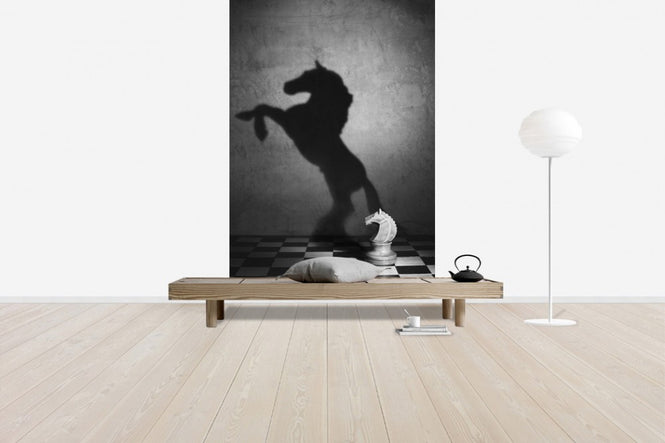 PHOTOWALL / The Soul of a Mustang, black and white (e40915)