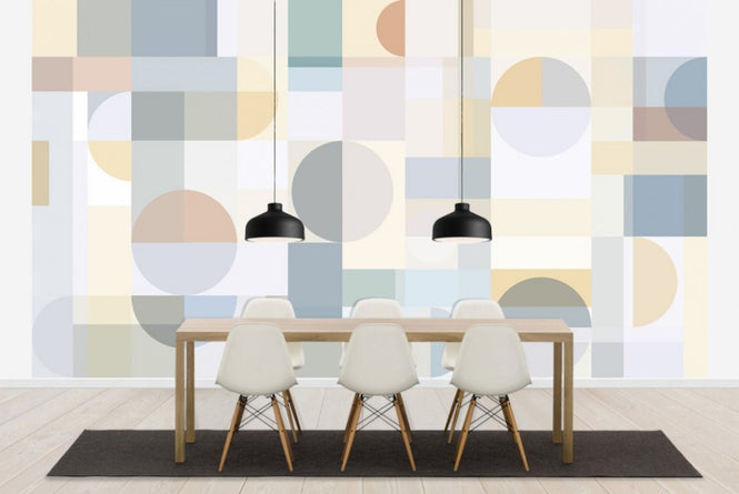 PHOTOWALL / Geometry - Yellow (e41062)