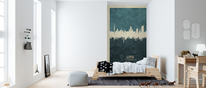 PHOTOWALL / Leipzig Germany Skyline Blue (e310722)