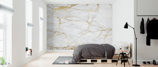 PHOTOWALL / Marble with yellow veins (e312903)
