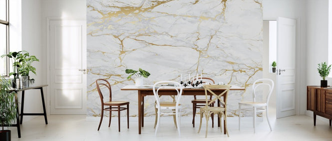 PHOTOWALL / Marble with yellow veins (e312903)
