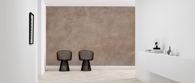 PHOTOWALL / Smooth Brown Cement Wall (e313641)