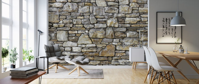 PHOTOWALL / Rustic Stone Wall (e313696)