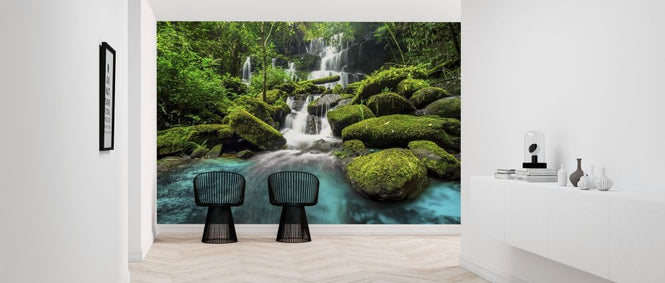 PHOTOWALL / Green Forest Waterfall (e315853)