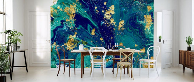 PHOTOWALL / Blue Liquid Marble (e315916)