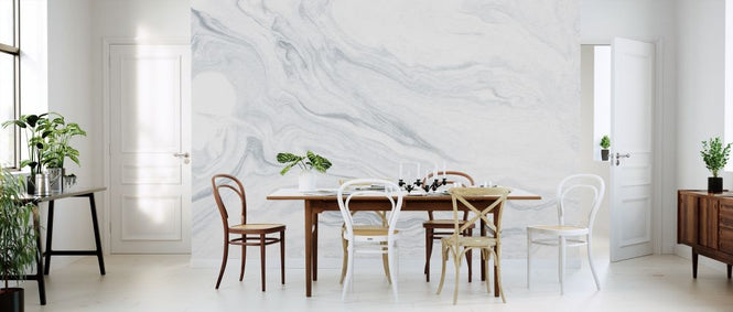 PHOTOWALL / Suminagashi Marbling - Shiro (e315559)