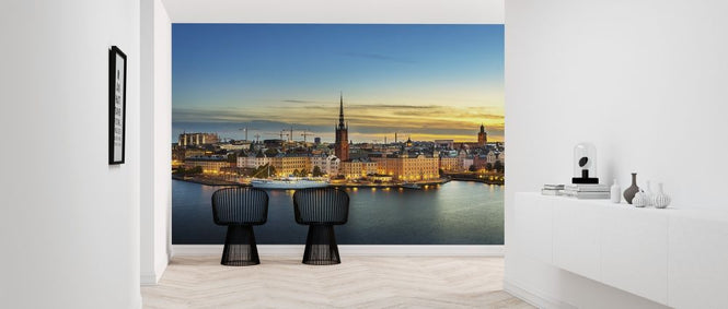 PHOTOWALL / Sunset Over Riddarholmen Stockholm (e316068)