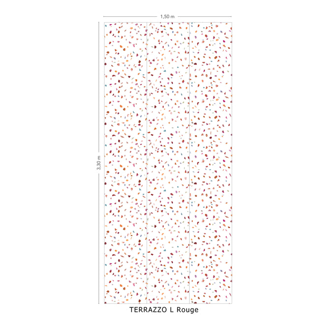 Isidore Leroy / NATURELS / TERRAZZO L Rouge 6241305 【3パネル1セット】
