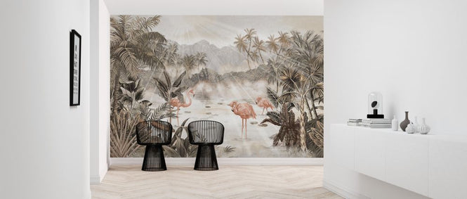 PHOTOWALL / Flamingo Essay - Sepia (e318656)