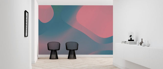 PHOTOWALL / Trendy Coral and Blue (e318194)