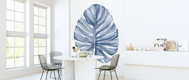 PHOTOWALL / Indigo Tropical Leavesw (e320531)
