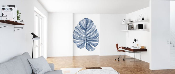 PHOTOWALL / Indigo Tropical Leavesw (e320531)