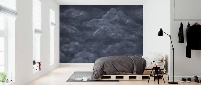 PHOTOWALL / Tender Clouds - Dark Blue (e320867)