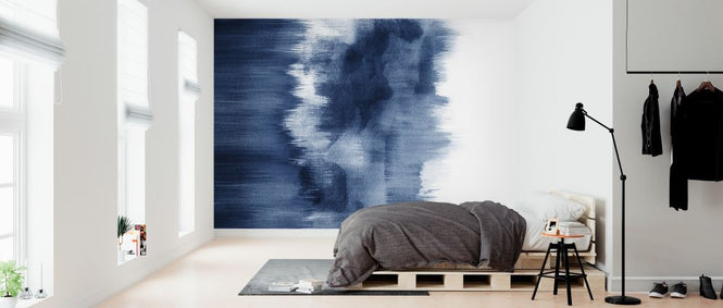 PHOTOWALL / Watercolor Brush Strokes Indigo Blue (e321214)