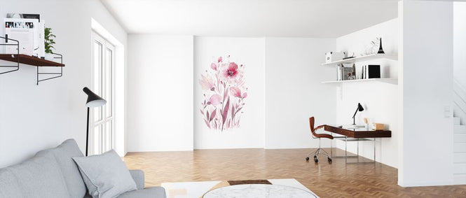 PHOTOWALL / Delicate Pink Flowers (e322921)