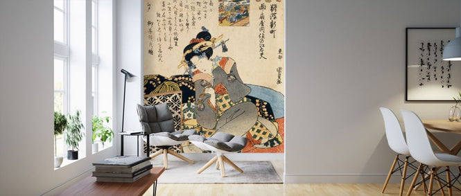 PHOTOWALL / Lady with Pipe and Tobacco (e322038)