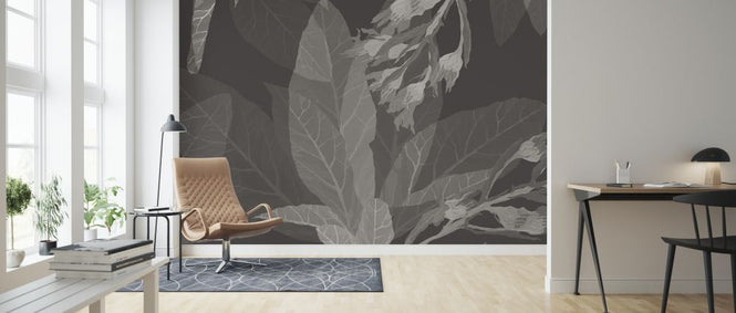 PHOTOWALL / Leaf Glance - Dark (e325262)
