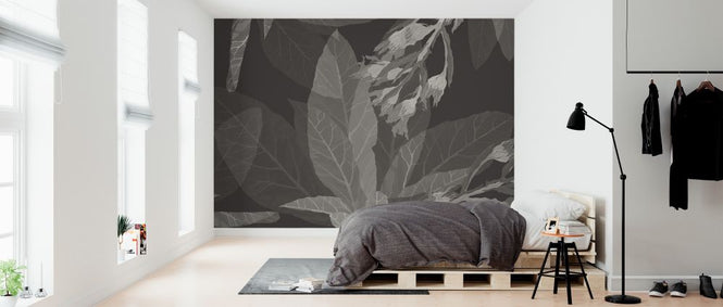PHOTOWALL / Leaf Glance - Dark (e325262)