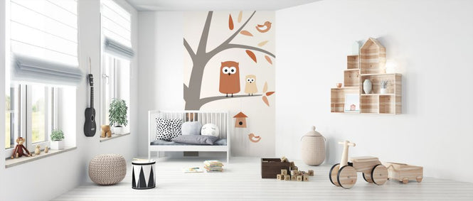 PHOTOWALL / Owls - Peach (e325967)