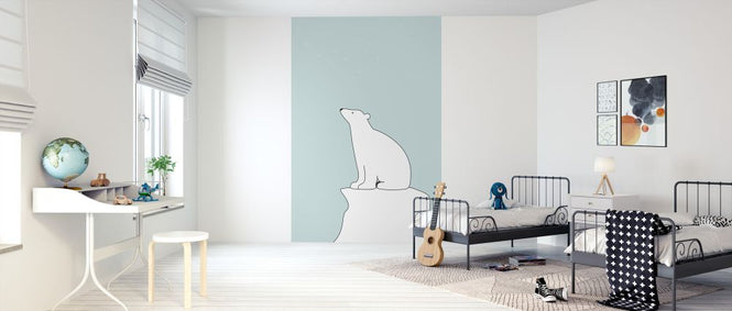 PHOTOWALL / Polar Bear - Green (e325972)