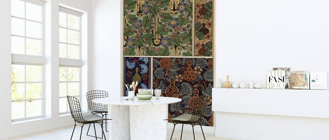 PHOTOWALL / Gourd in Fabric and Wallpaper - Infographics (e322351)