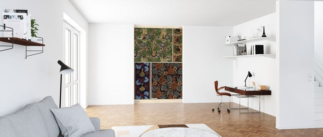 PHOTOWALL / Gourd in Fabric and Wallpaper - Infographics (e322351)