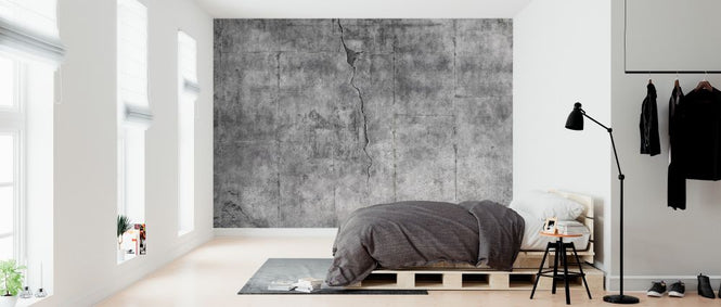 PHOTOWALL / Dirty Cracked Concrete Wall (e326483)