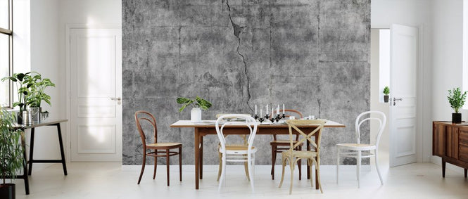 PHOTOWALL / Dirty Cracked Concrete Wall (e326483)