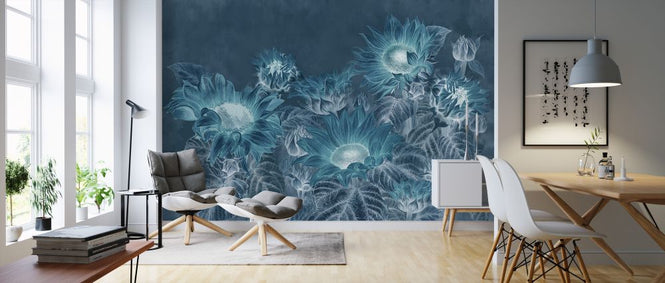 PHOTOWALL / Sunflowers at Night (e327105)