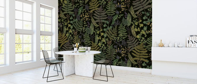 PHOTOWALL / Botany Leafage - Dark (e328041)