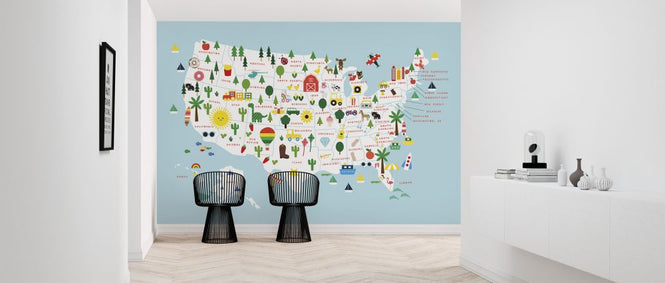 PHOTOWALL / Fun USA Map (e325386)