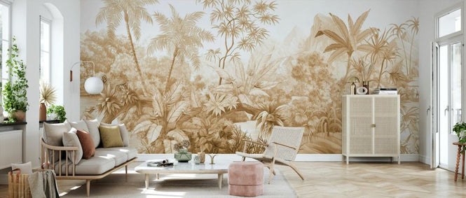 PHOTOWALL / Tangled Jungle - Caramel (e328533)