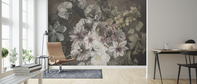 PHOTOWALL / Clematis and Echinacea (e328262)