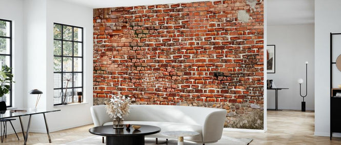 PHOTOWALL / Collapsed and Repaired Brick Wall (e328443)