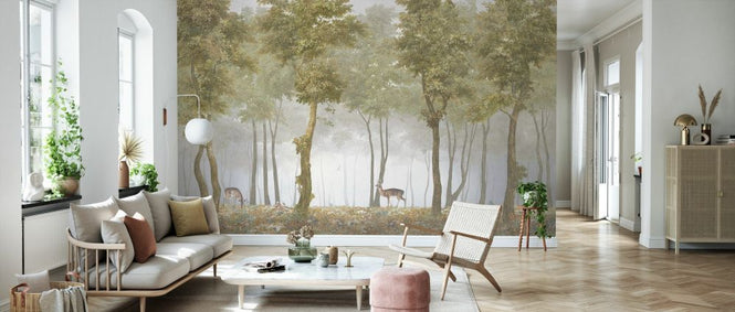 PHOTOWALL / Misty Reindeer Forest (e328446)