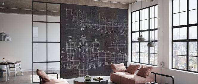 PHOTOWALL / Plane Blueprint (e327915)