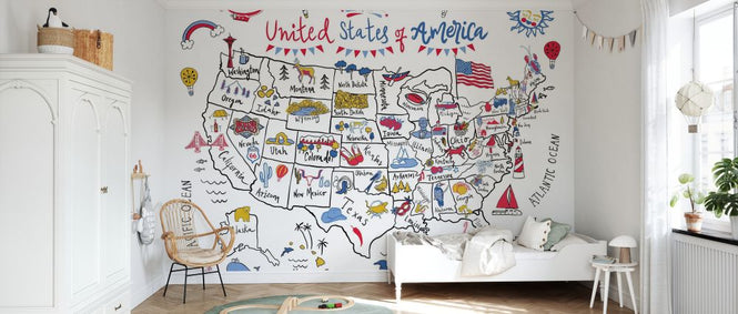 PHOTOWALL / USA Map (e328206)