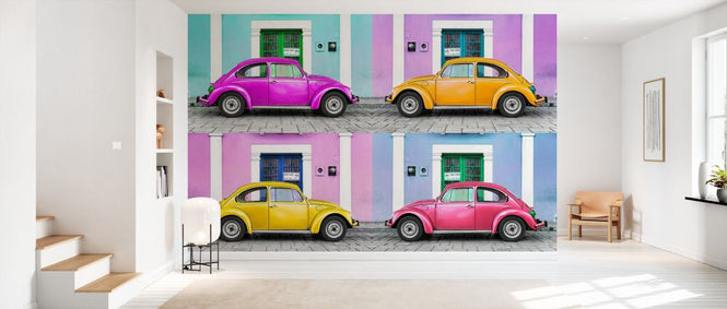 PHOTOWALL / Viva Mexico - Four VW Beetle Cars (e328610)