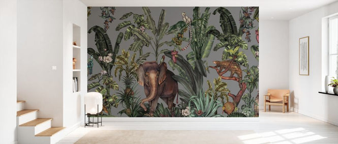 PHOTOWALL / Jungle Kingdom - Grey (e329960)