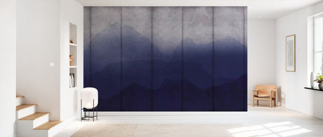 PHOTOWALL / Concrete Blue Topography (e330245)