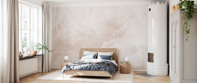 PHOTOWALL / Marble Breeze - Blush (e332397)