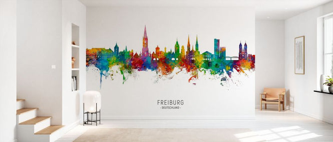 PHOTOWALL / Freiburg Germany Skyline (e332798)