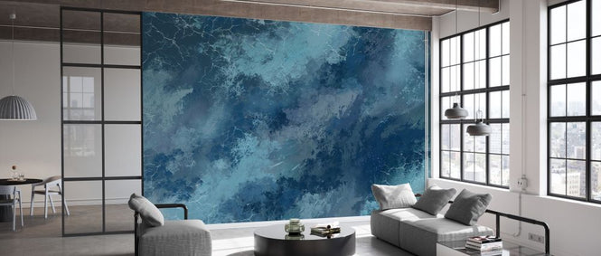 PHOTOWALL / Cracked Saxe Paint (e333012)