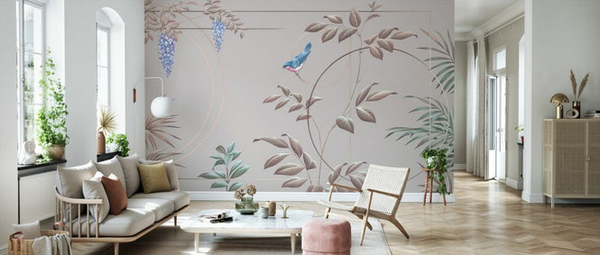 PHOTOWALL / Deco Leaves - Blush (e333850)