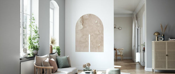 PHOTOWALL / Watercolor Shapes - Beige Tones VII (e333915)