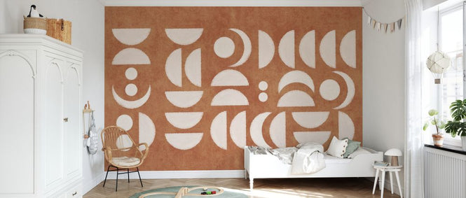 PHOTOWALL / Abstract Moons Terracotta (e335770)