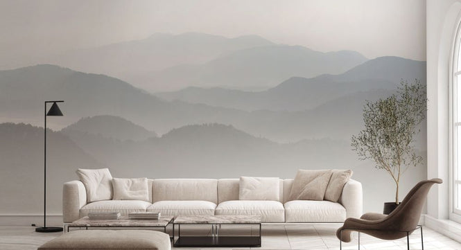 PHOTOWALL / Velvet Mountains - Blue (e336841)