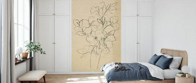 PHOTOWALL / Contour Flower Sketch (e336711)